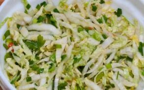 Ensalada de repollo de Pekín